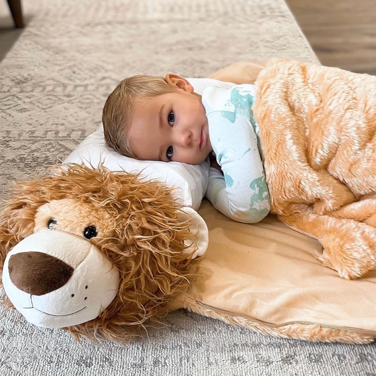 Sleeping Buddy My Best Friend Stuffed Animal Kids Lion Sleeping